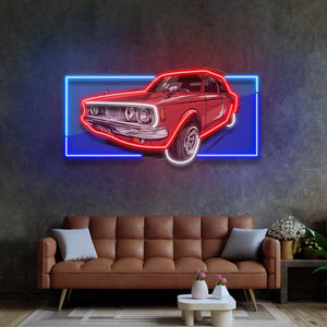 Panneau lumineux avec logo d'entreprise personnalisé pour décoration murale <span class=keywords><strong>de</strong></span> voiture Panneau d'affichage à LED pour enseigne au néon pour publicité d'entreprise - Product Image 4