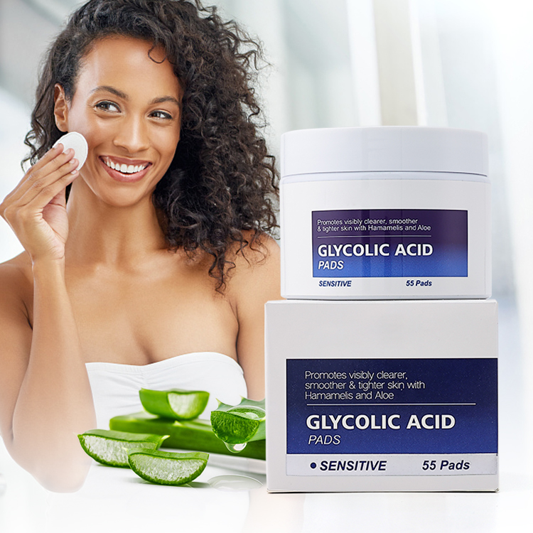 Фирменная этикетка, лечение акне, отшелушивающий контроль жирности, средство для очистки гликолевой кислоты, ватный тампон с салициловой кислотой, прокладки с гликолевой кислотой