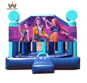 Castillo Inflable con Tobogán Temático de Demon Hunters de K-Pop - Castillo Inflable para Niños para Fiestas Modernas - Product Image 1