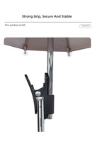 Clip parapluie pour téléphone portable, pare-soleil extérieur pour téléphone avec design d'angle flexible, protection contre la pluie pour téléphones