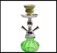 Nouvel ensemble de chicha arabe en fer à double tube, petite chicha à effet de fumée puissant