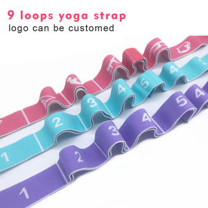 Cinturón <span class=keywords><strong>de</strong></span> Yoga <span class=keywords><strong>de</strong></span> alta elasticidad, correa <span class=keywords><strong>de</strong></span> <span class=keywords><strong>estiramiento</strong></span> <span class=keywords><strong>de</strong></span> Yoga, 9 bandas <span class=keywords><strong>de</strong></span> resistencia con asana - Product Image 2