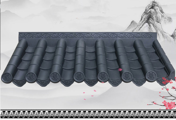 Popular Hotels Villas Residences And Other Places Use Customizable Plain Plastic Roof Tiles