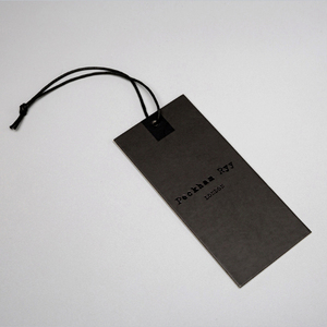 Tùy chỉnh in ấn tại chỗ <span class=keywords><strong>UV</strong></span> thương hiệu <span class=keywords><strong>logo</strong></span> đu giấy tái chế các tông treo Tag cho quần áo - Product Image 6