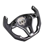Volant en cuir et fibre de carbone pour Mercedes Benz Classe A/Classe C/Classe E F1 Racing W205/W204/W218/W212/GLK