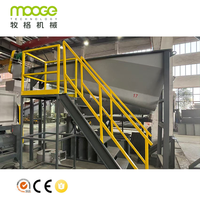 Machine de recyclage automatique de plastique haute productivité 500-6000 kg/h pour bouteilles PET avec décolleuse d'étiquettes et ouvre-balle