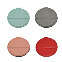 Miroir de poche personnalisé avec logo, coque en cuir PU, miroir de maquillage portable à une face pour femmes, cadeau souvenir