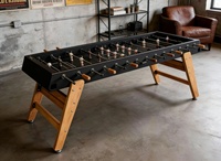 Mesa de Futbolín de Diseño Italiano de Alta Gama con Construcción de Madera para Villas de Lujo, Mesa de Fútbol para Entretenimiento en el Hogar