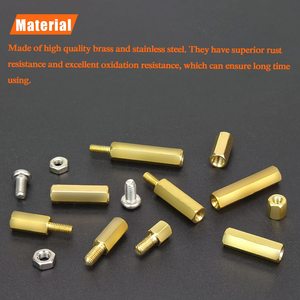 HelFouner M2 M2.5 M3 Brass <b>Spacer</b> Screw Nut Assortment Kit 420 Pieces Fastener Connection - Product Image 3