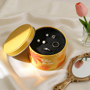 Boîte métallique colorée de 50 ml pour cosmétiques, en fer blanc, pour accessoires et emballage de bagues. - Product Image 4