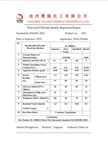 जूलोंग 1000 पीवीसी एसजी5 के67 सीएएस नं.: 9002-86-2 पॉलीविनाइल क्लोराइड पाउडर - Product Image 3