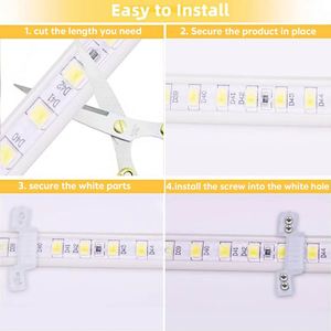 High Temperature 105C Sauna LED IP68 <b>Waterproof</b> Stream Saunas Room Flexible Linear <b>Lights</b> 24V 2700K Warm White LED Strip <b>Lights</b> - Product Image 4