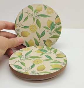 Good Quality <b>Cheap</b> Color Printed Custom Design Round Shape <b>Candle</b> Wooden Lid With Silicone Gasket for <b>Candle</b> Jars - Product Image 5