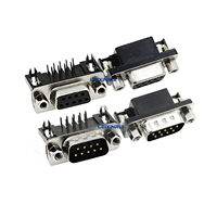 DR9/DB15 DB25 DB37 Connecteur de plaque soudée mâle/femelle Broche coudée à 90 degrés Port série Prise VGA Coupleur DR9