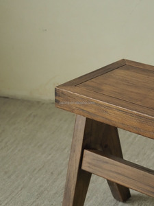 Meubles de décoration intérieure en bois massif au design contemporain haut de gamme, résistants à l'usure, pour hôtel, appartement, tabourets en bois - Product Image 4