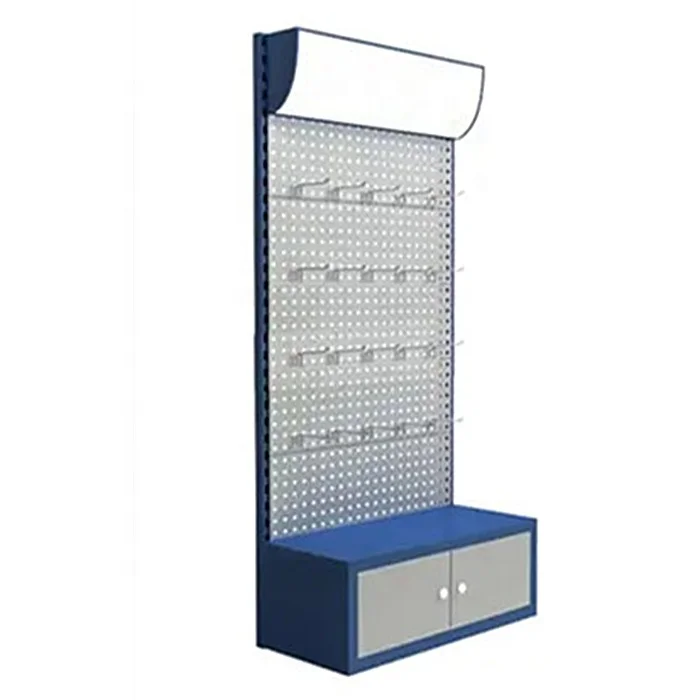 Custom Style Store Earphones Headphone Cell Phone Accessories Jewelry Tools Metal Pegboard Display Rack Stand