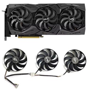 7PIN T129215SY 87มม. พัดลม GPU RTX2080TI สำหรับ Asus RTX2070 ROG threx-<span class=keywords><strong>GeForce</strong></span> RTX 2060 Super 2080 Ti RX <span class=keywords><strong>5600</strong></span> <span class=keywords><strong>XT</strong></span> RX กราฟิก5700XT Fa - Product Image 1
