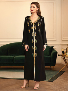 Yibaoli — robe abaya pour femmes musulmanes, <span class=keywords><strong>caftan</strong></span> de qualité supérieure, idéale pour ramadan, nouvelle collection - Product Image 5