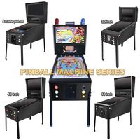 Machine de flipper virtuelle en acrylique de 32 pouces au design moderne, 66 jeux classiques, borne d'arcade à monnayeur