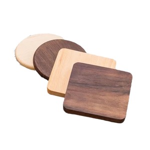 Sous-verre rond en bois massif avec impression par transfert thermique, respectueux de l'environnement, pour table basse domestique - Product Image 5