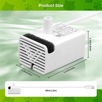 Pompe à eau pour animaux de compagnie Juyang JY-830 ultra silencieuse USB DC5V, pompe à eau submersible personnalisée OEM pour distributeur d'eau pour chat