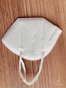 Penjualan laris masker debu kabut Anti-PM2.5 KN95 sekali pakai Respirator Earloop putih kemasan Individual tiga dimensi 3D - Product Image 4