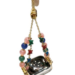 Correa de reloj colorida con cuentas de mariposa, correa de muñeca ajustable hecha a mano con cuentas para mujer, reemplazo de reloj inteligente - Product Image 6