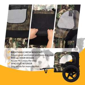 Bicycle Baby <b>Bike</b> Camper Trailer Outdoor Bicycle Transportation Folding Bicycle Camping Pet <b>Bike</b> Trailer - Product Image 5