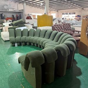 โซฟาผ้าและหนังรูปตัว S รุ่น DS-600 'Snake' สำหรับคู่รักแบบทั่วไป ดีไซน์ทันสมัย พร้อมคุณสมบัติระบบทำความเย็น - Product Image 3