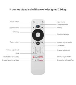 Neue Sprachfernbedienung für Onn Android TV 4K UHD Stick TV Box auf Lager - Product Image 2