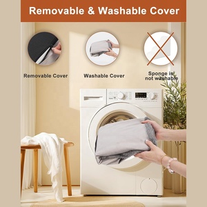 4-stufige Hunde rampe Treppe Hochbett Schaum mit hoher Dichte Haustier Schritte rutsch fester Boden Wasch bare Abdeckung Graue Hunde treppe für kleine Hunde - Product Image 2