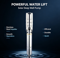 Pompe submersible solaire DC de 6 pouces pour puits profond, haute puissance, haute tension, centrifuge, pour l'approvisionnement en eau hors réseau