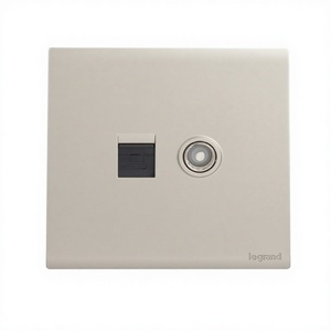 Prise murale Jian Yue Series Platinum Gold 16A/10A USB Type-C IP20 en matériau PC ignifuge, simple et élégante - Product Image 5