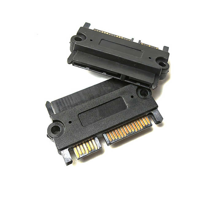 SFF-8482 Computer Cable Connectors SAS to SATA 22 Pin Hard Disk Drive Raid Adapter with 15 Pin Power Port