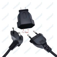Adaptateur de prise européen vers américain CEE7/16 vers NEMA 1-15P 2 broches Adaptateur de voyage pour les États-Unis, le Canada, le Mexique YL-1122