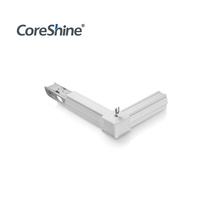 Luminaire linéaire modulaire avec lentilles ou caches en polycarbonate