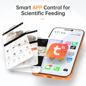 4L Plastic Smart Pet <strong>Feeder</strong> with 2 Mega Pixel HD Camera WiFi 2.4G 5G App Control Automatic <strong>Cat</strong> Dry Food Dispenser - Product Image 6