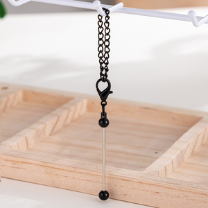 Offre Spéciale bricolage artisanat perles barre vierge porte-clés nouveau porte-clés perlé bijoux outils et équipement - Product Image 5