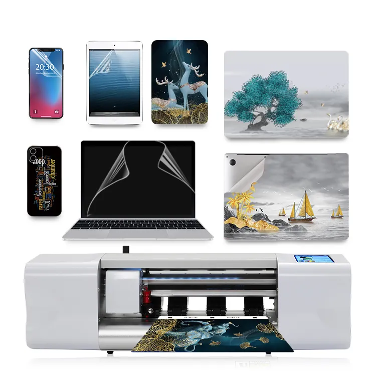 SM Factory OEM Make Mobile Phone TPU Back Skin Protective 3M Film Cutter Screen Protector Cutting Machine for Hydrogel Film