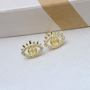 Juego de Pendientes y Colgante de Plata S925, Anillo Abierto, Accesorios de Joyería de Perlas DIY, Semi-Acabado 4336, para Pendientes de Moda - Product Image 2