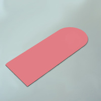 Tapis de yoga de luxe en PU premium 5 mm semi-circulaire antidérapant résistant à l'usure absorbant la transpiration imperméable écologique pour l'aérobic et le fitness