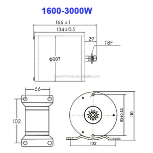 Bộ chuyển đổi động cơ và bộ điều khiển xe ba bánh điện tốc độ cao 3000W 72V không chổi than - Product Image 5