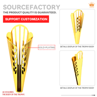 Vente en gros de corps de trophée en plastique avec plusieurs options de couleur Accessoires de corps de trophée évidés