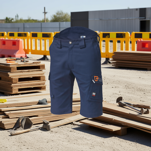 กางเกงขาสั้น Ttake รุ่น Regular Workwear สีน้ำเงิน ไซส์ S ดีไซน์กระเป๋าคาร์โก้ - Product Image 3