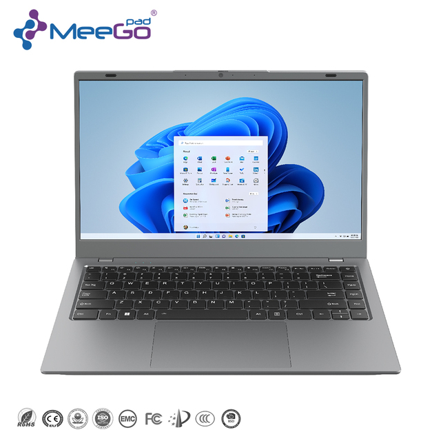 Meegopad OEM ODM 14 Inch Laptop AMD Athlon Silver 3020e CPU 1920*1080 IPS Business Home AI PC NoteBook