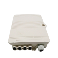 Kotak Distribusi PLC 8 Port Bahan PC+ABS Tahan Air IP66 Harga Lebih Murah untuk Proyek FTTH dengan Pemasangan di Dinding/Tiang