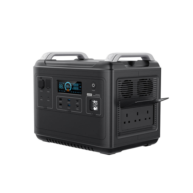 2000W Solar Generator Power Station Pure Sine Wave Inverter MPPT LiFePO4 Battery Flashlight Solar Panel Storage Solution