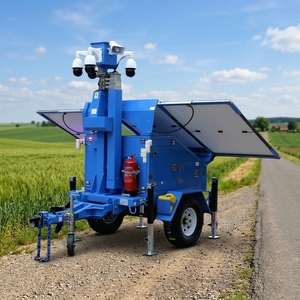 Remorque de sécurité mobile personnalisable à énergie solaire avec vidéosurveillance pour la surveillance des fermes, ranchs et frontières - Product Image 1