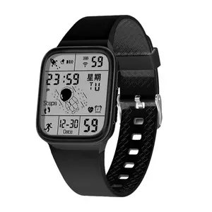 Unisex sport digitale a forma di rettangolo cinturino in PU nuovo design settimana Display orologio in gomma per bambini uomini e donne
