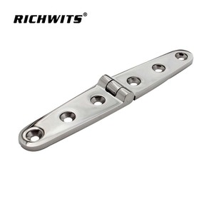 RICHWITS Stainless Steel Hinge 6 Hole Single Line Mirror Polished For RV <b>Yacht</b> Marine Hardware Folding Joint - Product Image 4